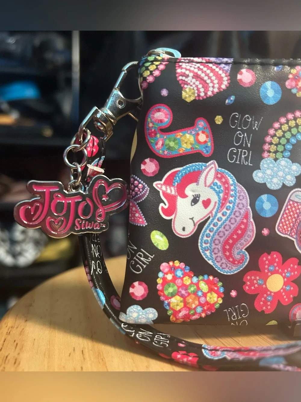 Jojo Siwa Glow On Girl Sparkle Accessory Pouch 2019 PERFECT!